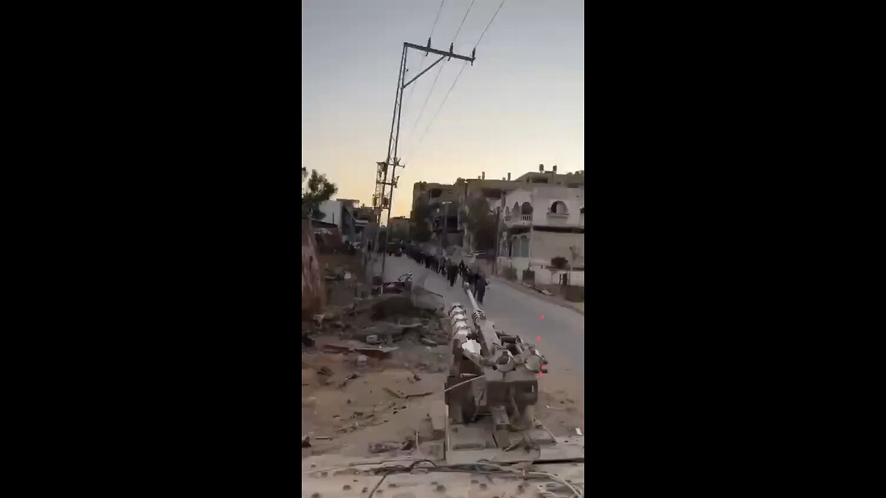 White flag and hands up Surrendering Gazans from Jabaliya in recent days