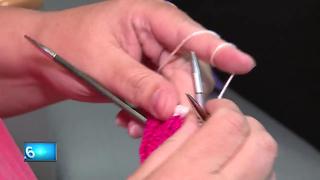 Volunteers knit prostheses for breast cancer survivors