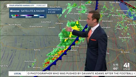 Storms early this morning, sunshine for the afternoon