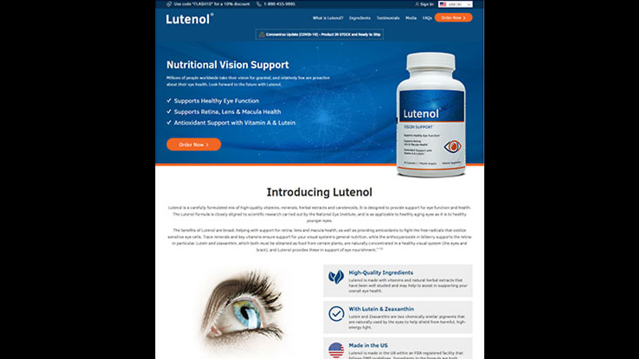 Lutenol - Official Store | Vision Support Formula