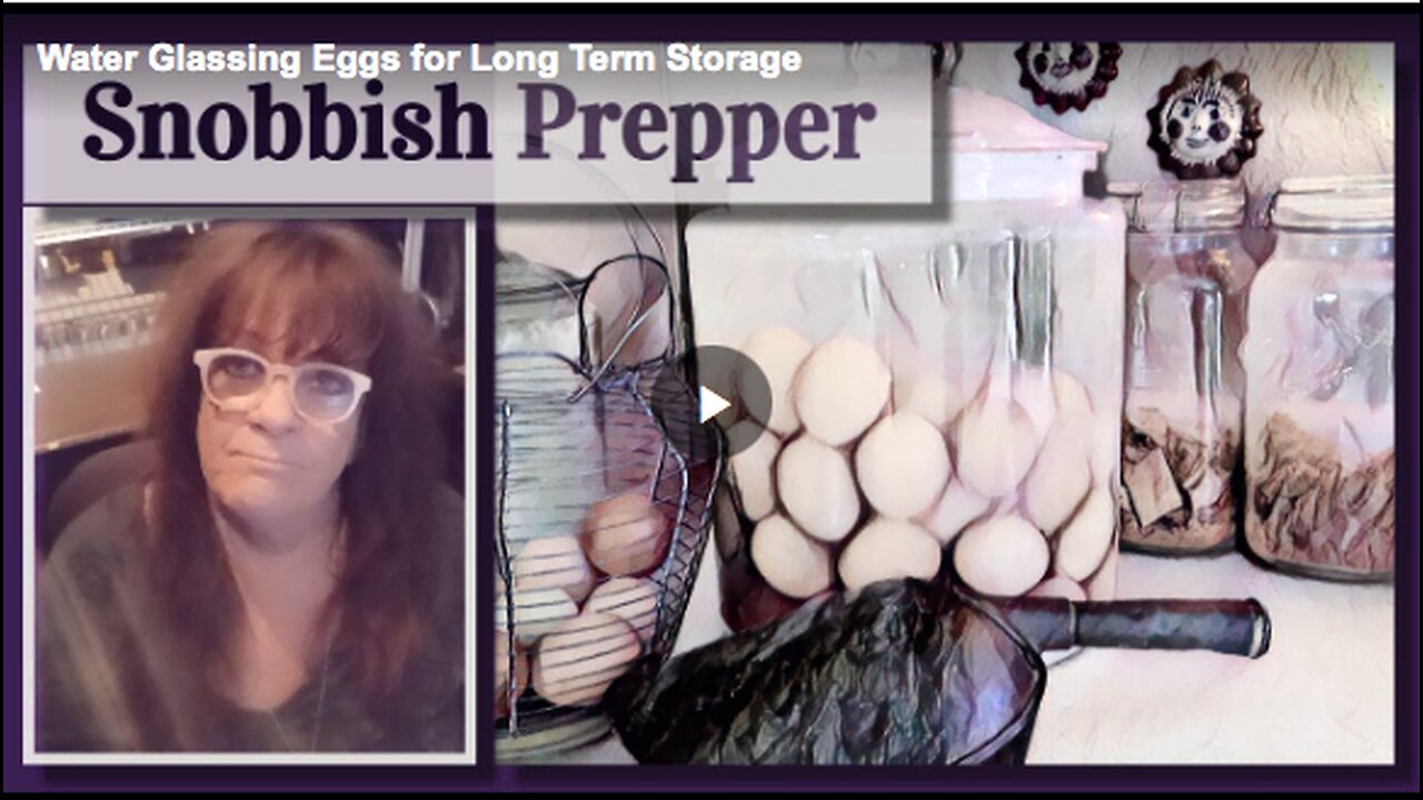 Learn how to water glass eggs for long-term storage