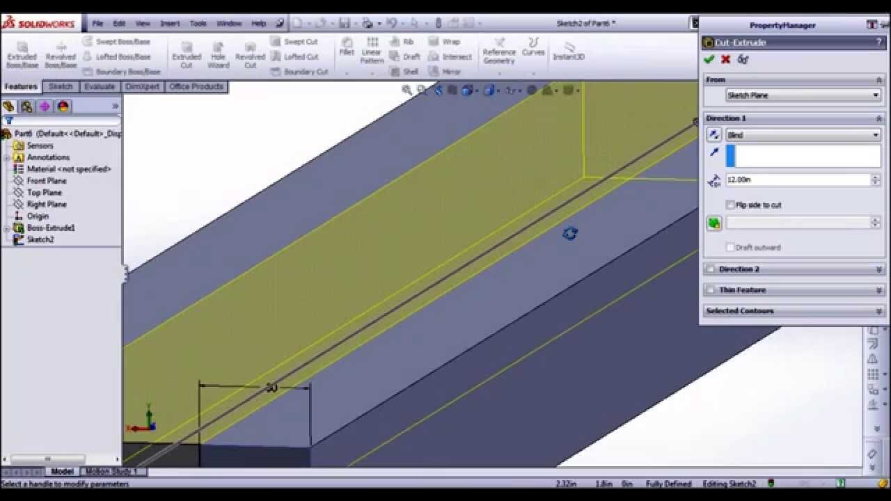 How To Extrude In Solidworks!