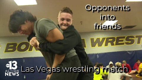 One wrestling match in Las Vegas turns opponents into friends