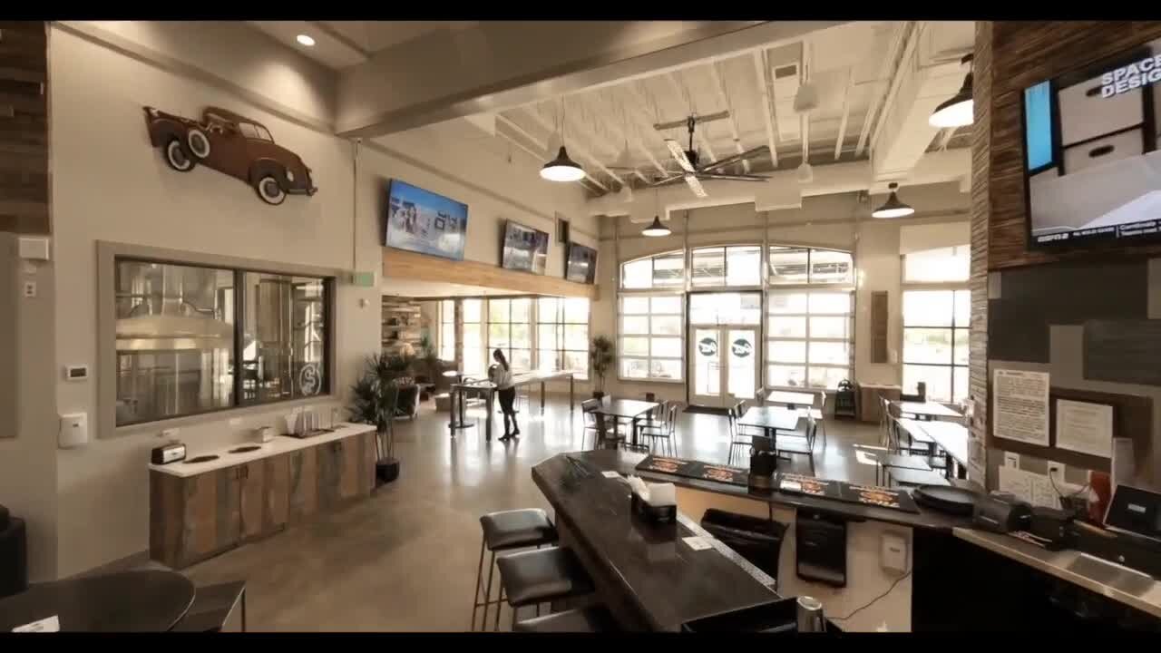 Take an aerial tour of Grange Hall in Greenwood Village