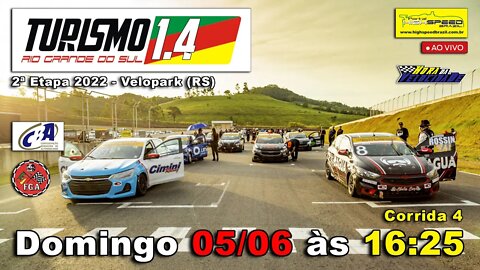 TURISMO 1.4 RS | Corrida 4 | 2ª Etapa 2022 - Velopark (RS) | Ao Vivo