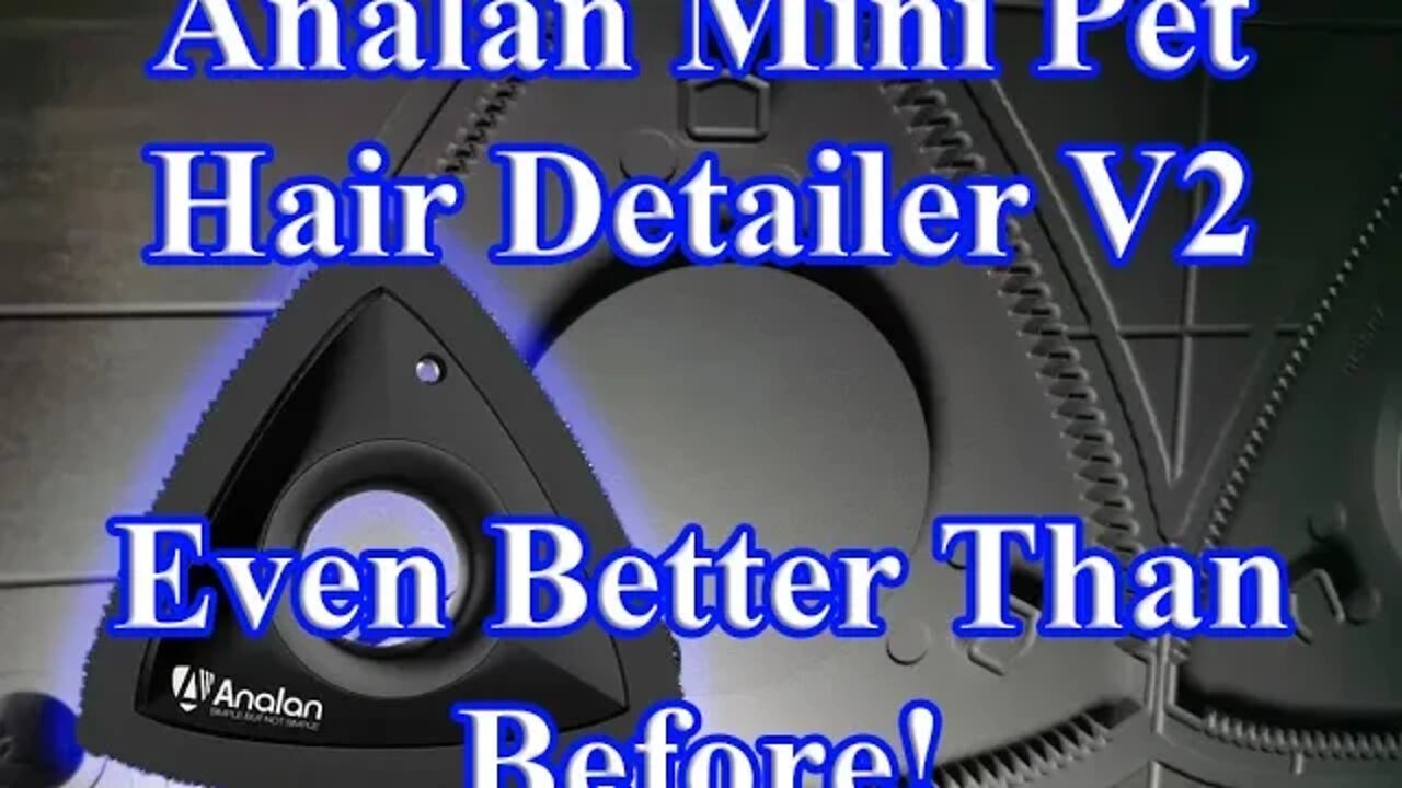 Analan Mini Pet Hair Detailer - Version 2 is Even Better!