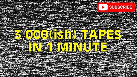 3,000 VHS TAPES IN 1 MIN [#VHS #VHShunt #Haul #VHShunting #VHShaul]