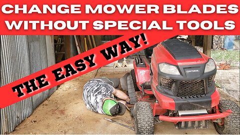 How to change your lawnmower blade without any special tools in real time