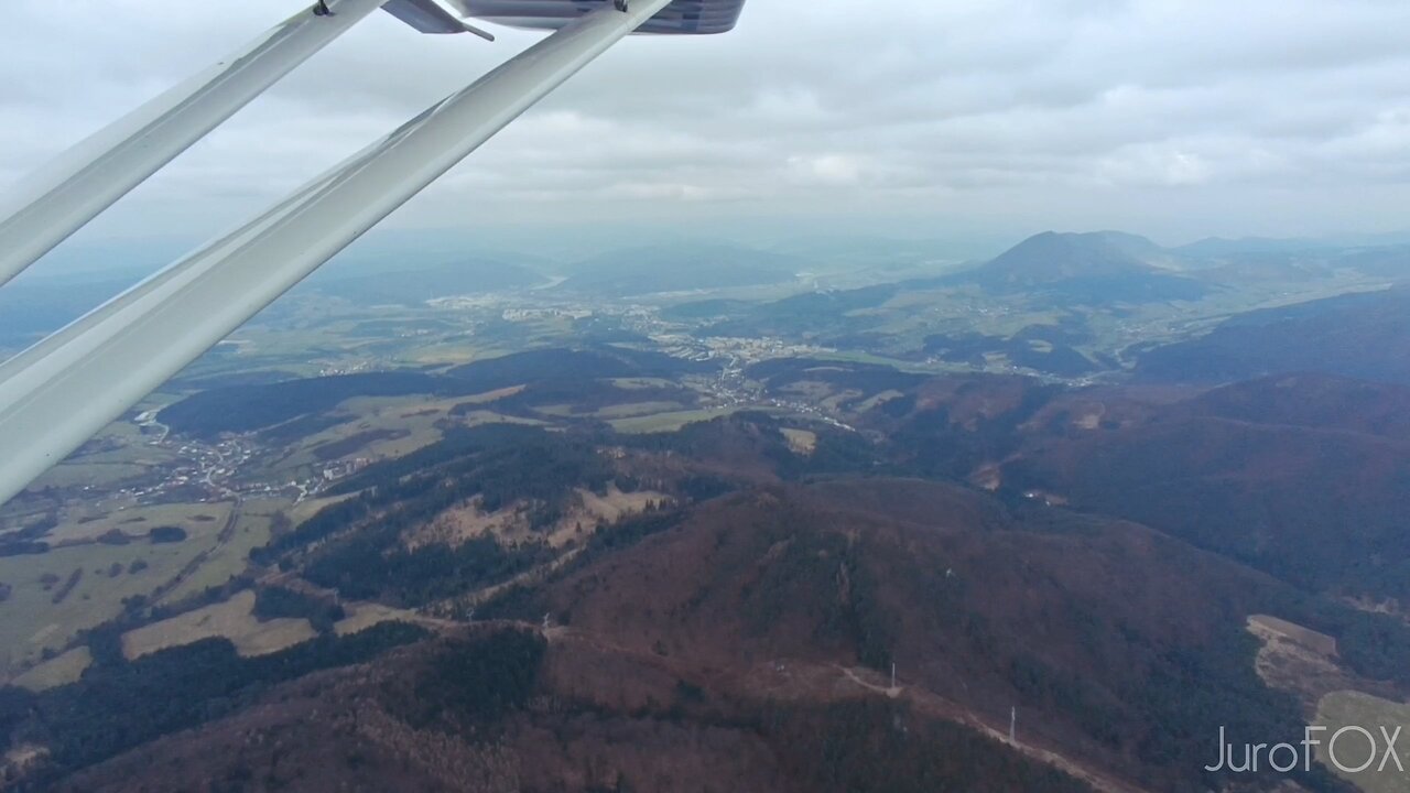 Flying the western part of Slovakia