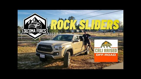 Cali Raised LED Rock Sliders - Step Edition | 2017 Toyota Tacoma | How to install by yourself!