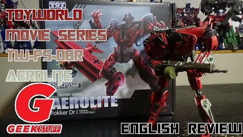 Video Review for ToyWorld - Movie Series - TW-FS-06R - Aerolite - Starscream (RED BARON)