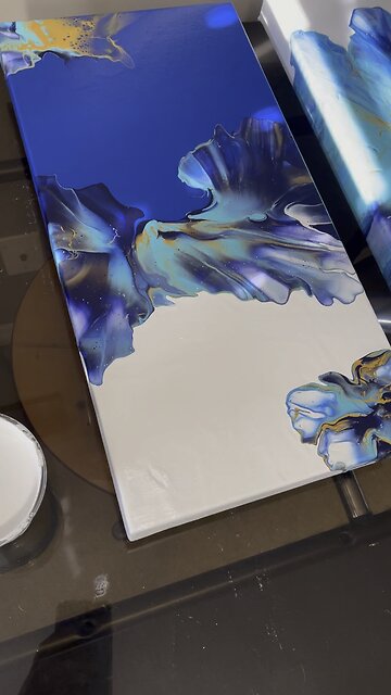 Oh no! How to fix your klutziness in acrylic pouring #art #fixit #oops