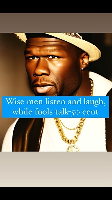 Wise men listen and laugh, while fools talk-50 CENT