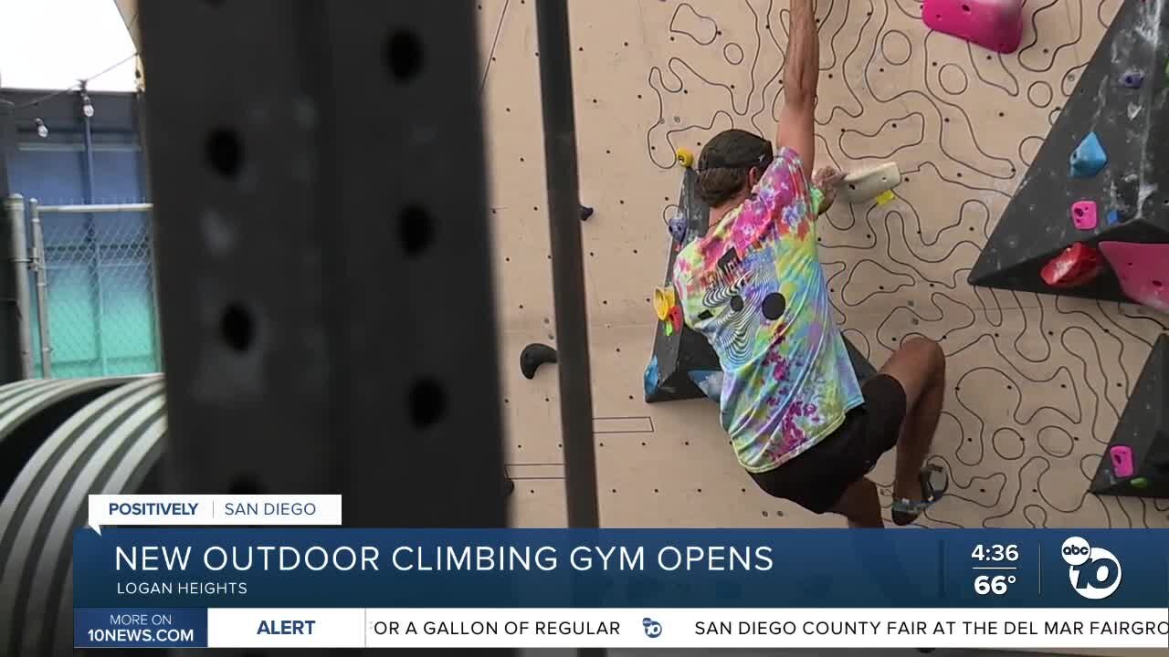 Outdoor climbing gym opens in Logan Heights