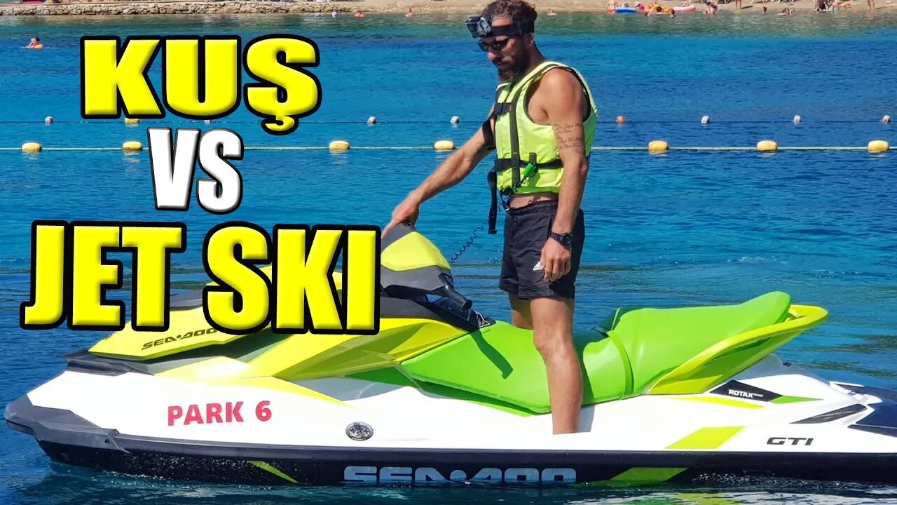 KUŞ VS JET SKI YARIŞI | Hayatta Sadece Bir Kere Yaşanır | SEA DOO GTI PRO 130 | Whos Fastest?