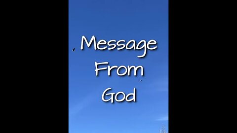 Message from God