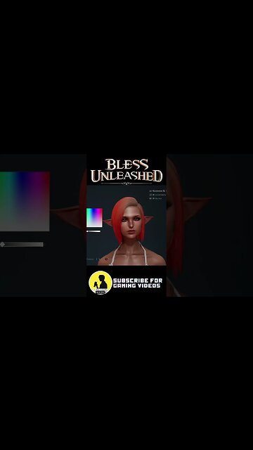 character creation (part 3) #BlessUnleashed #shorts #rpg #mmorpg #freetoplay #openworld #fantasy