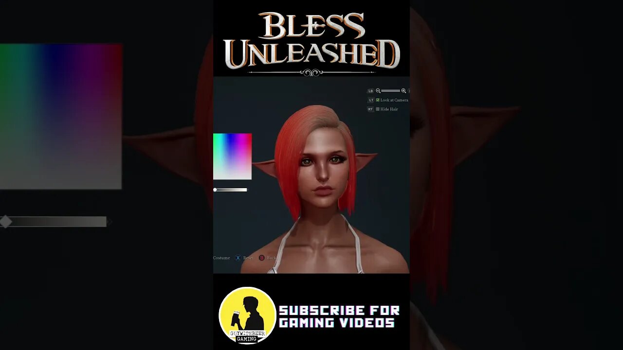 character creation (part 3) #BlessUnleashed #shorts #rpg #mmorpg #freetoplay #openworld #fantasy