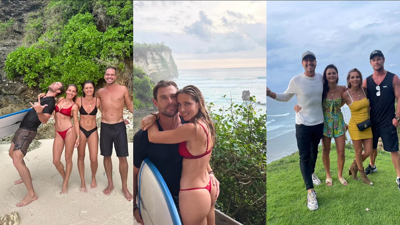 "Fun in the Sun: Chris Hemsworth and Elsa Pataky's Epic Bali Adventure!"