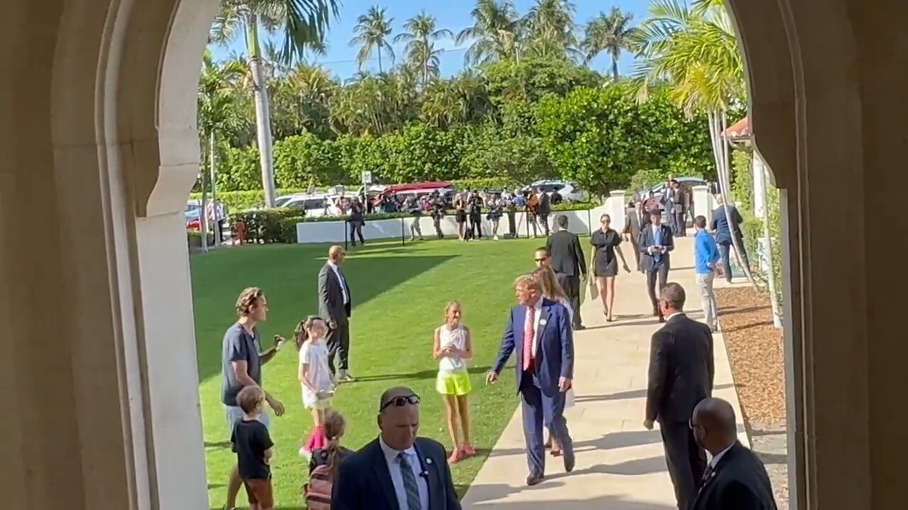 Trump and Melania casting their votes in the Florida GOP Presidential Primary…