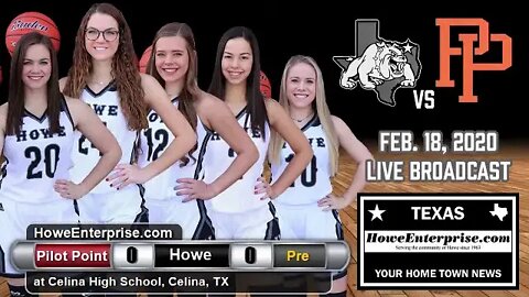 Howe Lady Bulldogs vs Pilot Point Lady Bearcats, bi district basketball, Feb 18, 2020