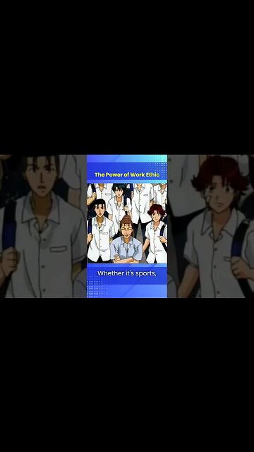 The Power of a Work Ethic #animeneax #animelifelessons #animepodcast