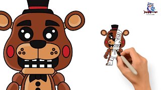 How To Draw Freddy Fazbear - Five Nights At Freddy's - Tutorial