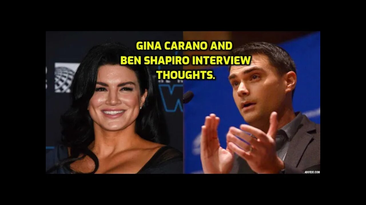 STAR WARS ACTRESS GINA CARANO INTERVIEW WITH BEN SHAPIRO - Thoughts and opinions - NINJA KNIGHT