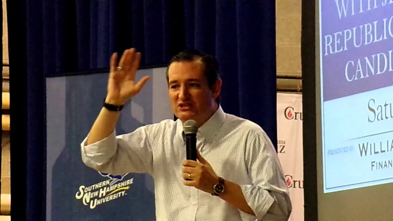Ted Cruz Speech at WRKO Town Hall Southern NH University 1 of 2 5-30-2015