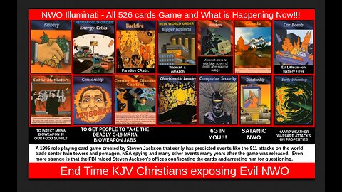 NWO Illuminati - All 526 cards Game and What is Happening Now!!!