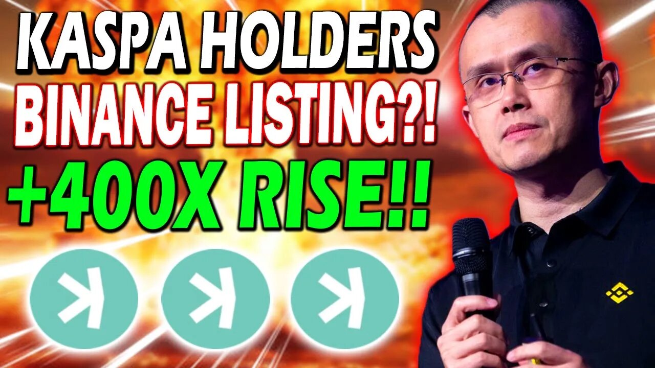 KASPA HOLDERS!! KAS POTENTIAL BINANCE LISTING!! THIS IS MASSIVE!! *MUST WATCH!!*