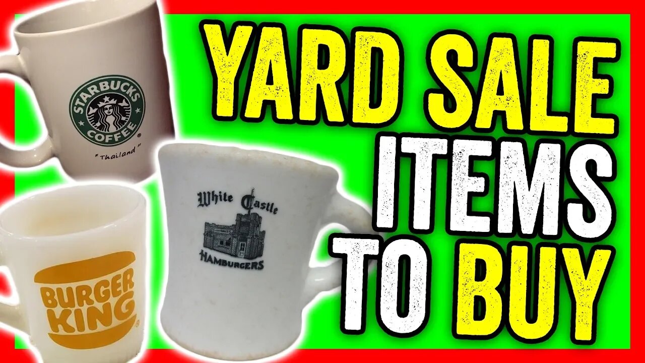 COFFEE MUGS WORTH MONEY - YARD SALE ITEMS TO RESELL ON EBAY (MUG LIFE)