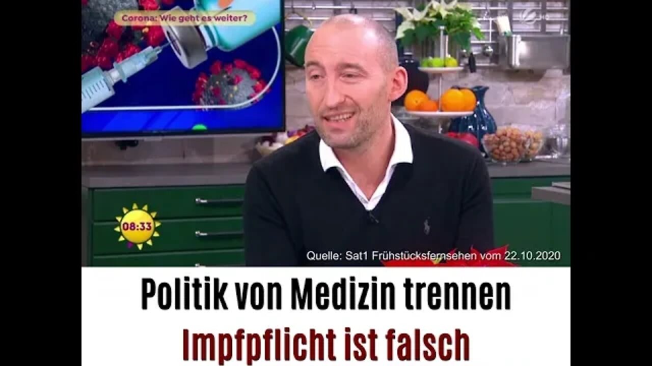 🎙🎙🎙 Dr. med. Paul Brandenburg - Impfpflicht ist falsch - Politik von Medizin trennen