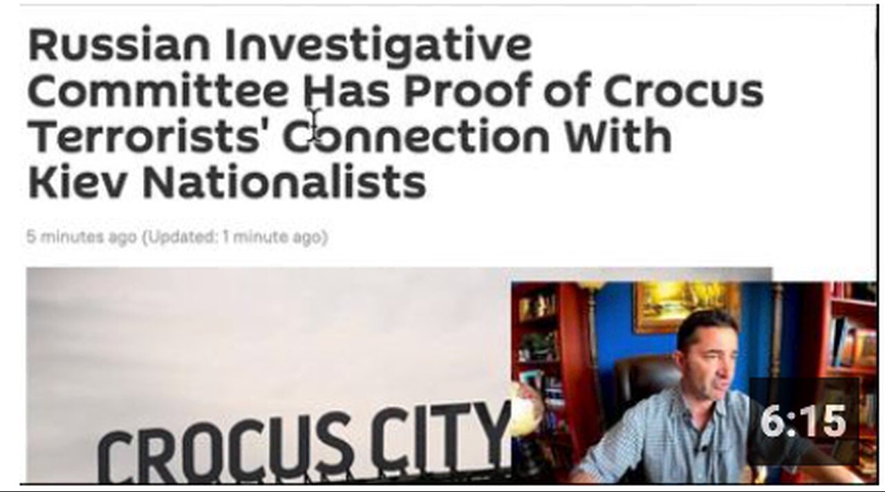 Russia provides PROOF Ukraine was behind Moscow T. Attack. Follow the money. Cui Bono?