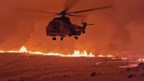 Iceland Volcano Erupts Turning Part Of Nation Into Fiery Landscape