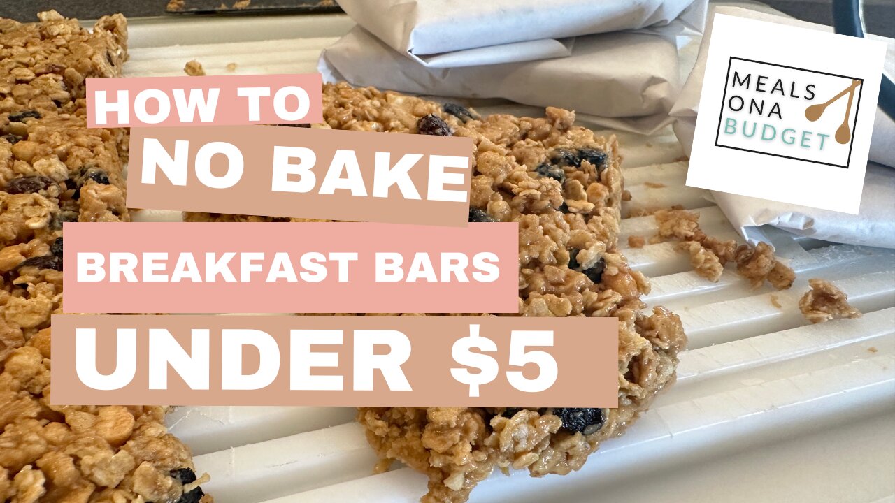 Homemade Breakfast Bars in Minutes! #mealsonabudget