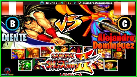 Samurai Shodown II (DIENTE Vs. AlejandroDominguez) [Peru Vs. Peru]