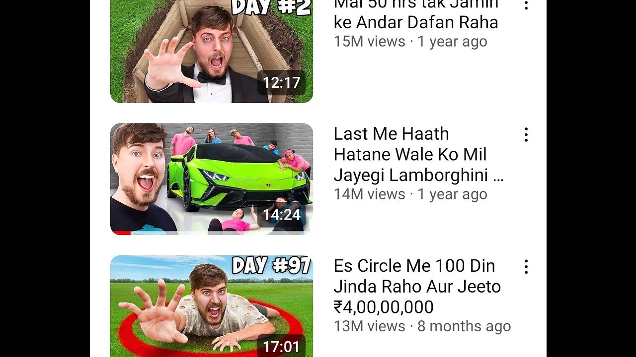 Mrbeast in Hindi | given lambergine