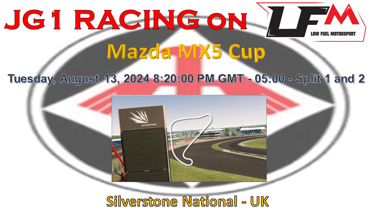 JG1 RACING on LFM - Mazda MX5 Cup - Silverstone National - Split 1 and 2