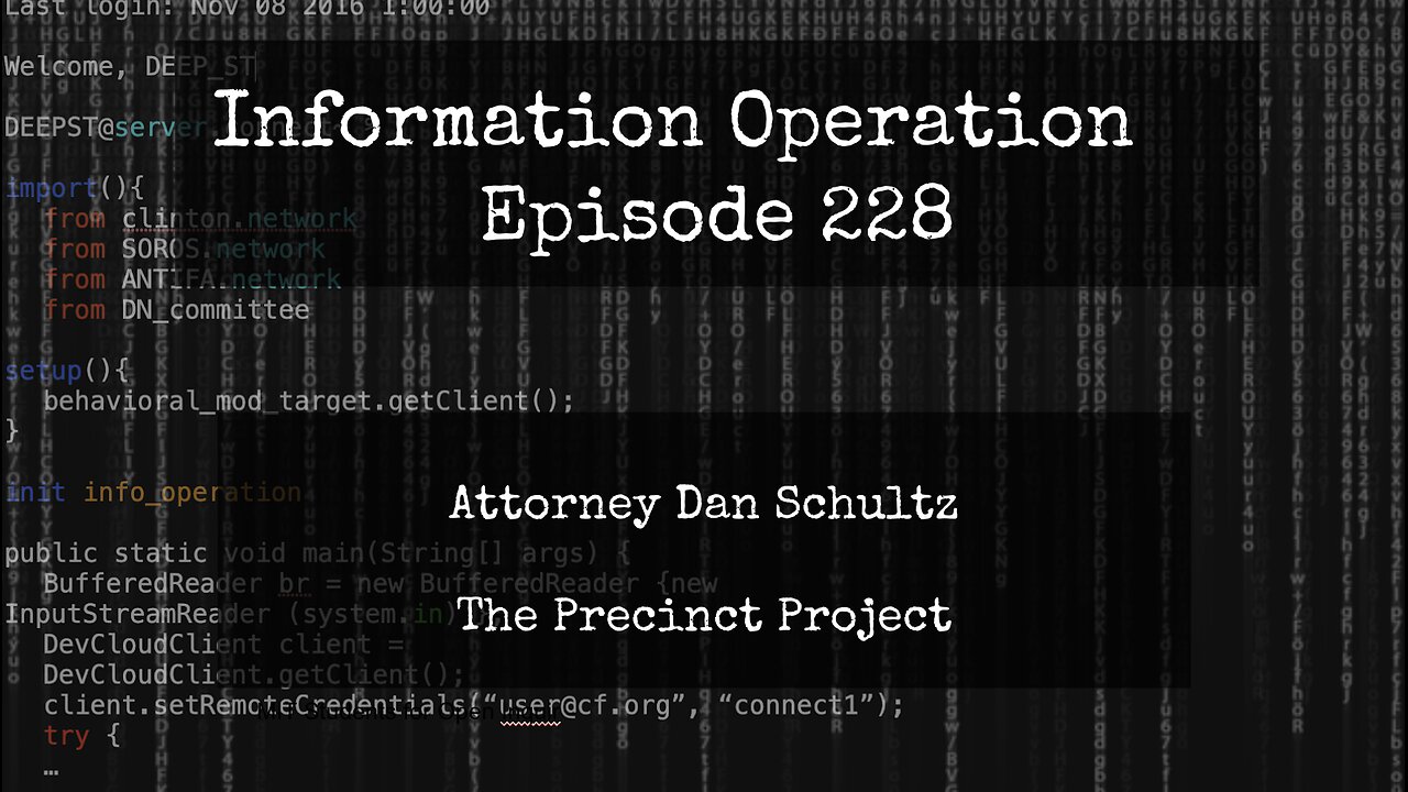 IO Episode 228 - Dan Schultz - Precinct Project 3/30/24