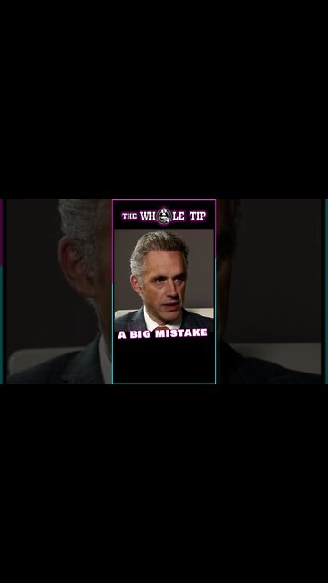 A BIG MISTAKE - Jordan Peterson man with a plan #shorts #short