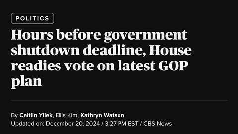 I mean… the Government SHOULD shut down if we’re being completely honest 🤷🏻‍♂️