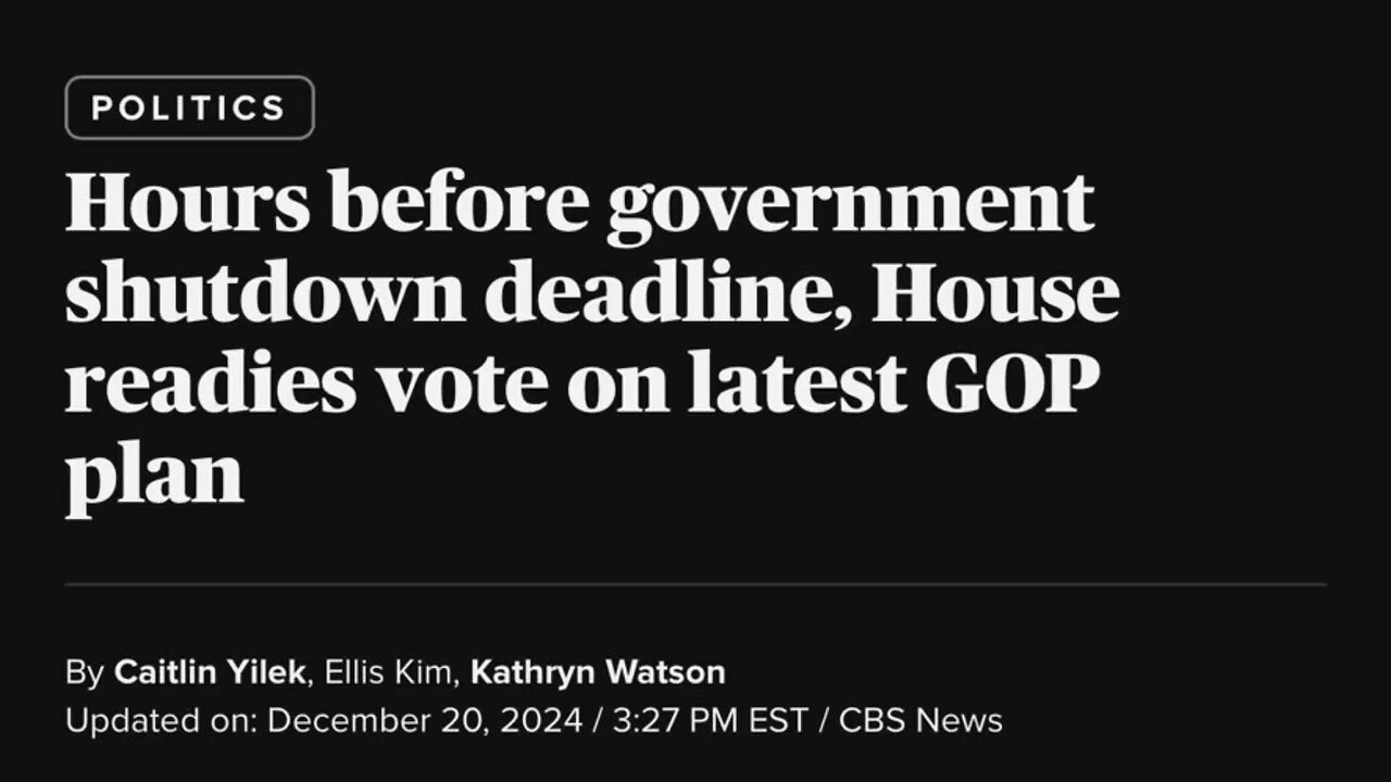 I mean… the Government SHOULD shut down if we’re being completely honest 🤷🏻‍♂️