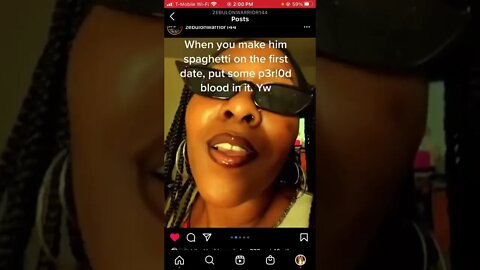 The So Called BLACK WOMAN bragging about Using WITCHCRAFT!⚠️ Putting Menstral 🩸 in YOUR FOOD!!!🤢🤬