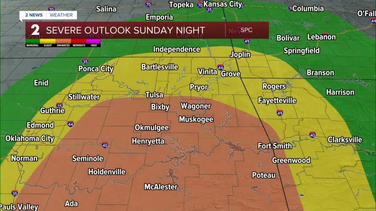 Severe Storms Sunday Night