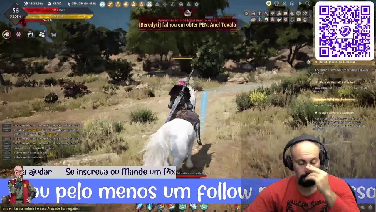 Jogando #BlackDesert e conversando após um dia cansativo de Trabalho