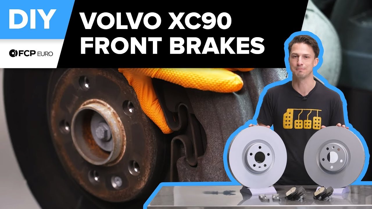 Volvo XC90 Front Brake Pad & Rotor Replacement DIY (2015-2021 Volvo SPA XC90 T6 Inscription, T5)