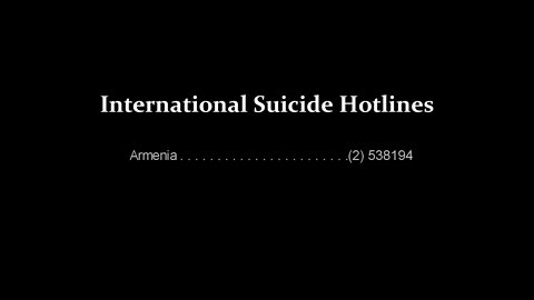 International Suicide Hotlines