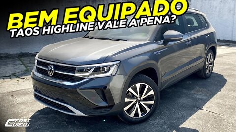 NOVO VOLKSWAGEN TAOS HIGHLINE 2022 É BOM? DETALHES DE ACABAMENTO, PREÇO E CONSUMO! Fastcarview