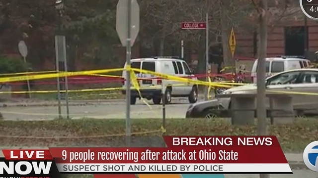 Nine people injured after attack at Ohio State University